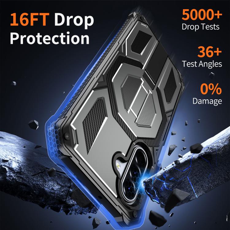 For Galaxy A16 / A17 / A26 5G Hidden Metal Holder Magnetic Shockproof Phone Case