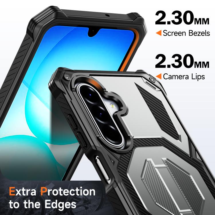 For Galaxy A16 / A17 / A26 5G Hidden Metal Holder Magnetic Shockproof Phone Case
