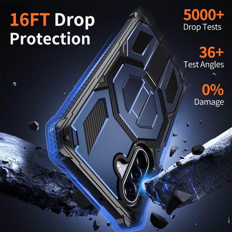 For Galaxy A16 / A17 / A26 5G Hidden Metal Holder Magnetic Shockproof Phone Case