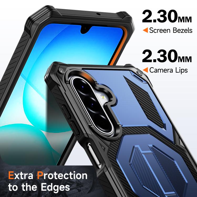 For Galaxy A16 / A17 / A26 5G Hidden Metal Holder Magnetic Shockproof Phone Case