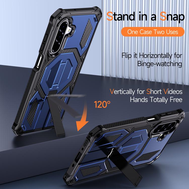For Galaxy A16 / A17 / A26 5G Hidden Metal Holder Magnetic Shockproof Phone Case