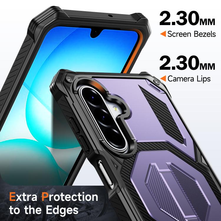 For Galaxy A16 / A17 / A26 5G Hidden Metal Holder Magnetic Shockproof Phone Case