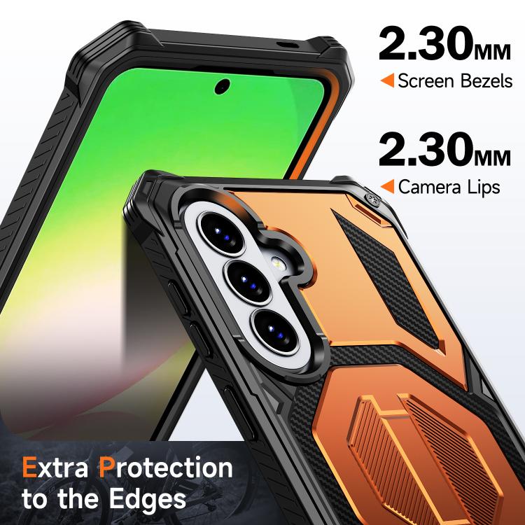 For Galaxy A57 5G Hidden Metal Holder Magnetic Shockproof Phone Case