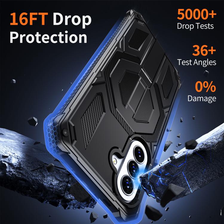 For Galaxy A57 5G Hidden Metal Holder Magnetic Shockproof Phone Case