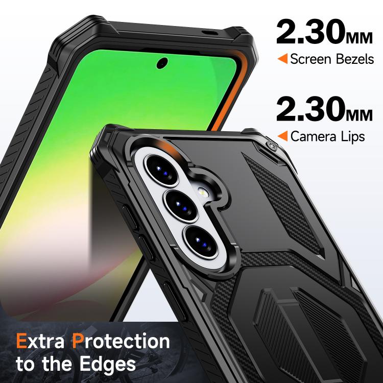 For Galaxy A57 5G Hidden Metal Holder Magnetic Shockproof Phone Case