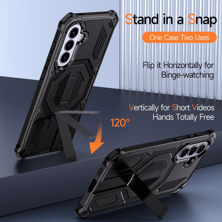 For Galaxy A57 5G Hidden Metal Holder Magnetic Shockproof Phone Case