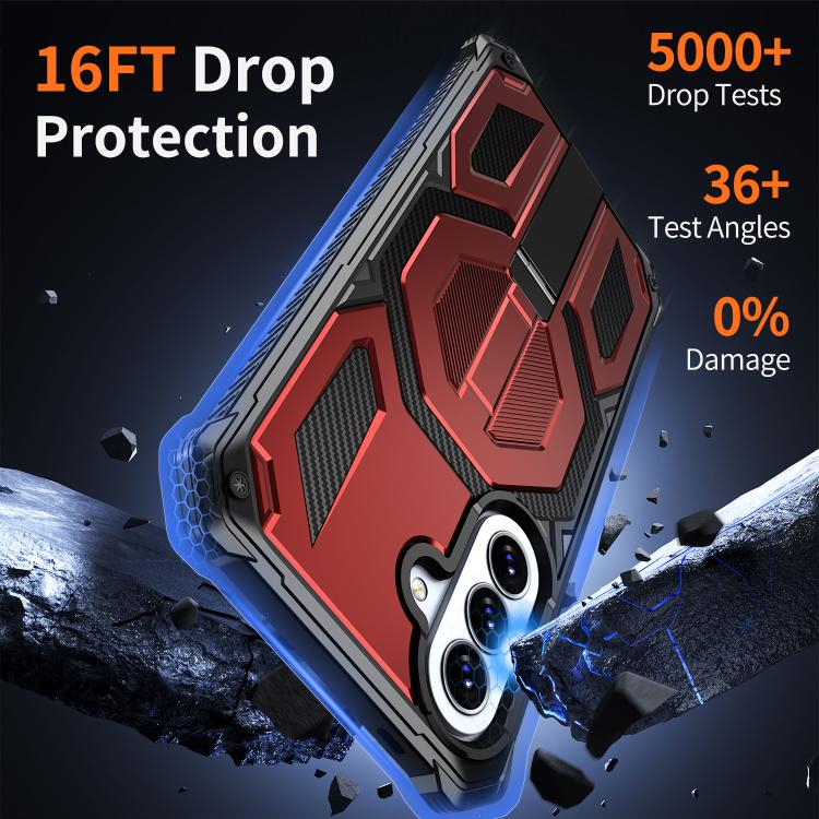 For Galaxy A57 5G Hidden Metal Holder Magnetic Shockproof Phone Case