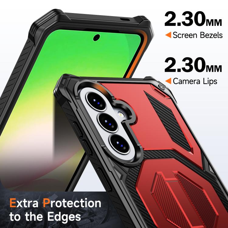 For Galaxy A57 5G Hidden Metal Holder Magnetic Shockproof Phone Case