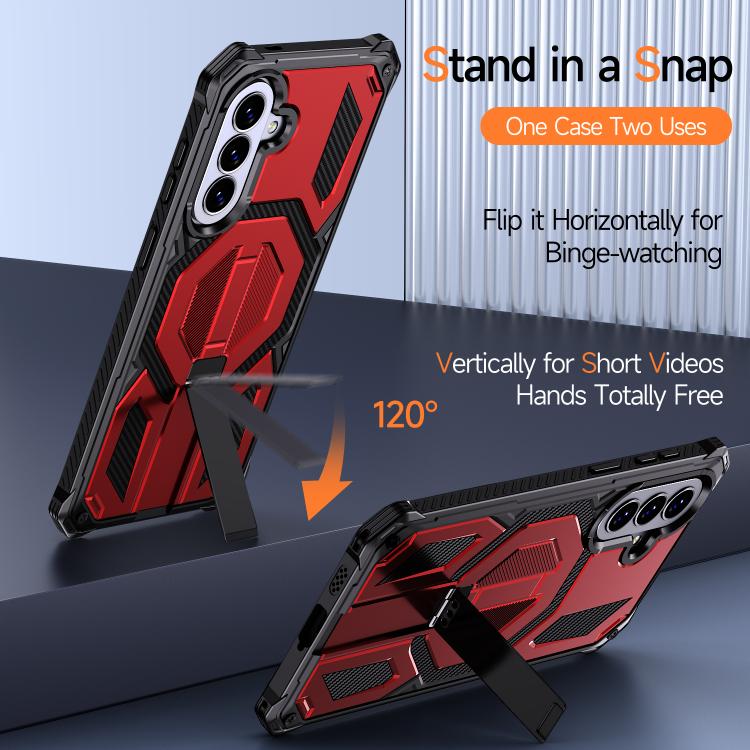 For Galaxy A57 5G Hidden Metal Holder Magnetic Shockproof Phone Case