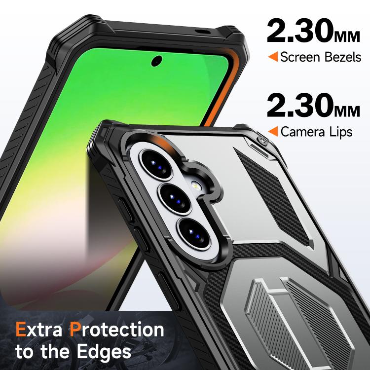 For Galaxy A57 5G Hidden Metal Holder Magnetic Shockproof Phone Case