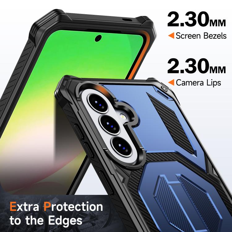 For Galaxy A57 5G Hidden Metal Holder Magnetic Shockproof Phone Case