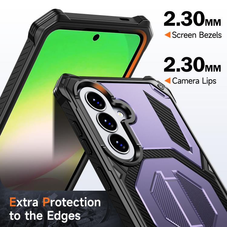 For Galaxy A57 5G Hidden Metal Holder Magnetic Shockproof Phone Case