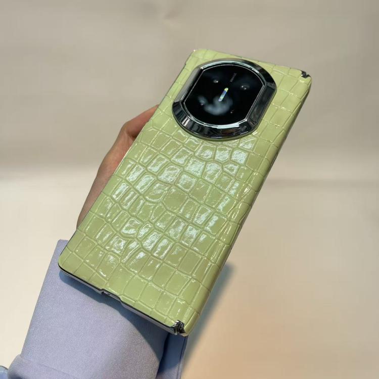 For Huawei Mate X7 Bamboo Knot Pattern Shockproof Vegan Leather Phone Case