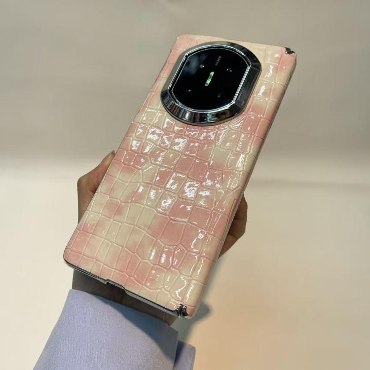 For Huawei Mate X7 Bamboo Knot Pattern Shockproof Vegan Leather Phone Case