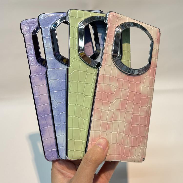 For Huawei Mate X6 Bamboo Knot Pattern Shockproof Vegan Leather Phone Case