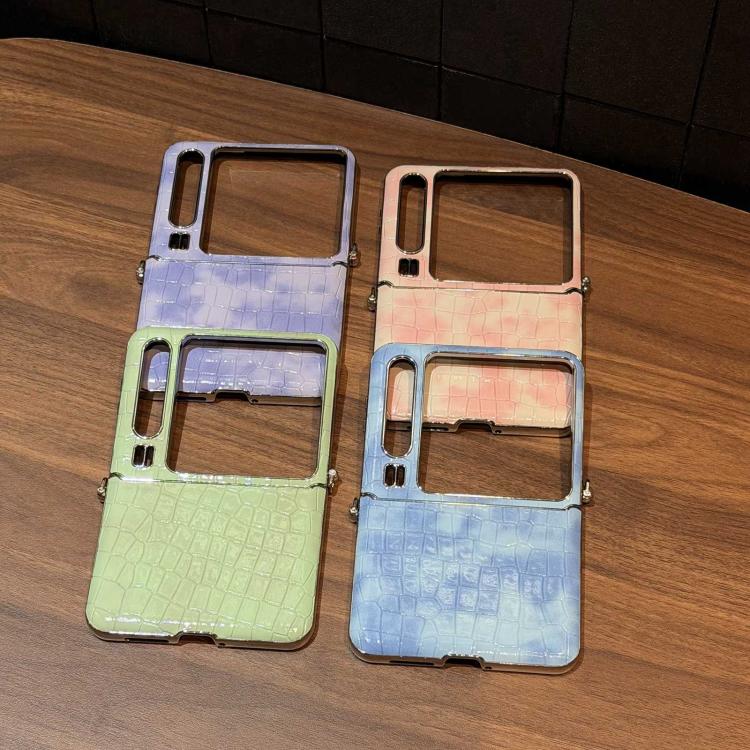 For Huawei Pura X Bamboo Knot Pattern Shockproof Vegan Leather Phone Case
