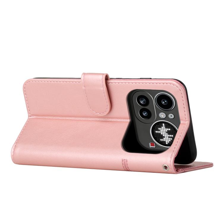 For Nothing Phone 4a Pro Stitching Calf Texture Buckle Leather Phone Case