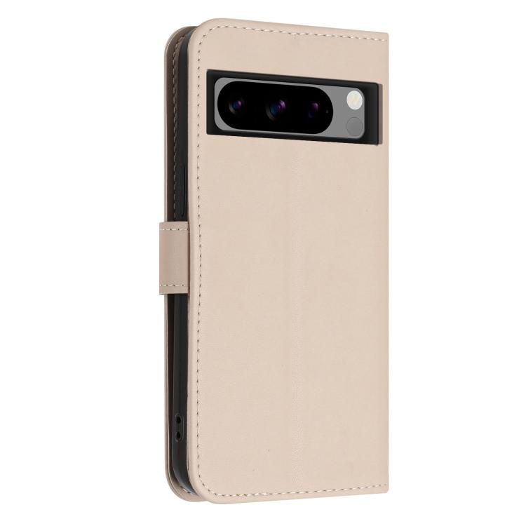 For Google Pixel 8 Pro Glitter Butterfly Zipper Vegan Leather Phone Case with Wrist Strap