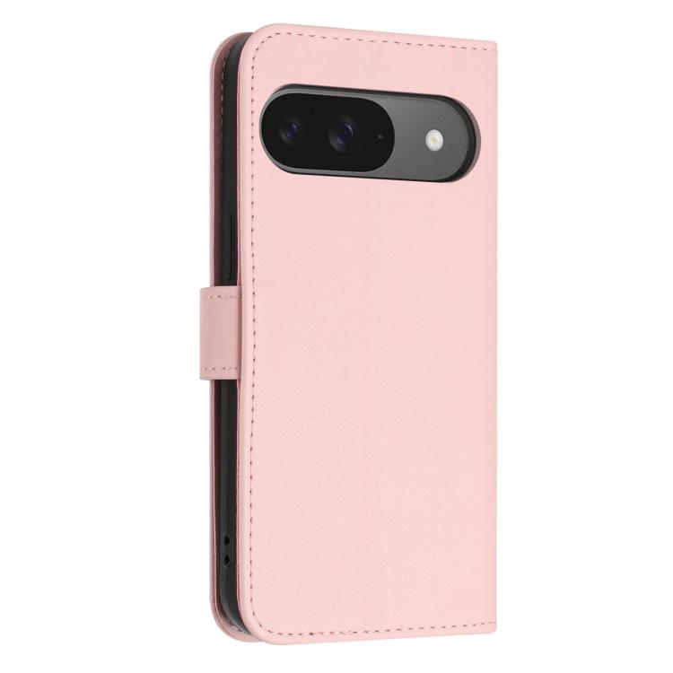 For Google Pixel 10 / 10 Pro Glitter Butterfly Zipper Vegan Leather Phone Case with Wrist Strap