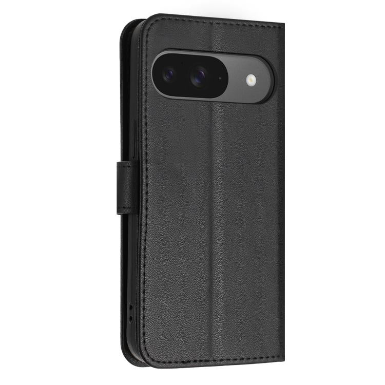 For Google Pixel 10 / 10 Pro Glitter Butterfly Zipper Vegan Leather Phone Case with Wrist Strap
