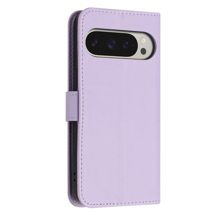 For Google Pixel 10 Pro XL / 9 Pro XL 5G Glitter Butterfly Zipper Vegan Leather Phone Case with Wrist Strap