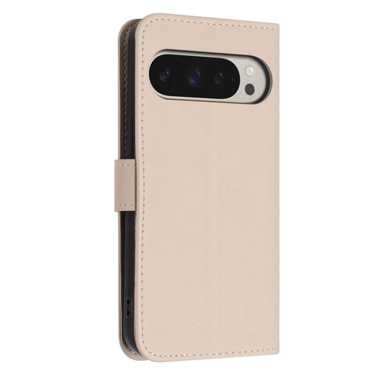 For Google Pixel 10 Pro XL / 9 Pro XL 5G Glitter Butterfly Zipper Vegan Leather Phone Case with Wrist Strap