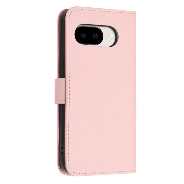 For Google Pixel 10a Glitter Butterfly Zipper Vegan Leather Phone Case with Wrist Strap