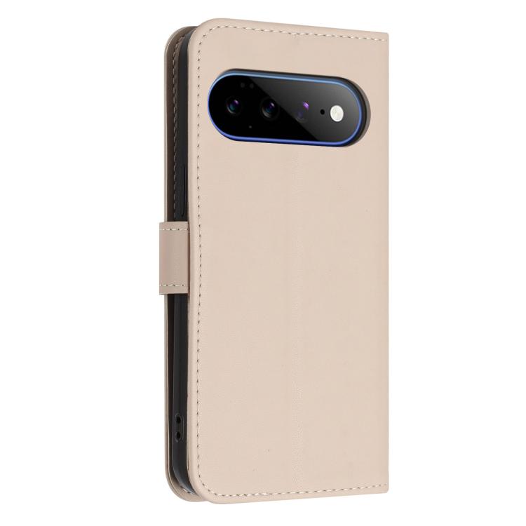 For Google Pixel 11 Pro XL Glitter Butterfly Zipper Vegan Leather Phone Case with Wrist Strap
