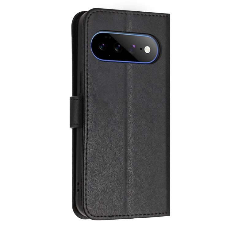 For Google Pixel 11 Pro XL Glitter Butterfly Zipper Vegan Leather Phone Case with Wrist Strap