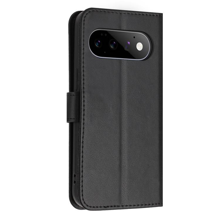 For Google Pixel 11 / 11 Pro Glitter Butterfly Zipper Vegan Leather Phone Case with Wrist Strap