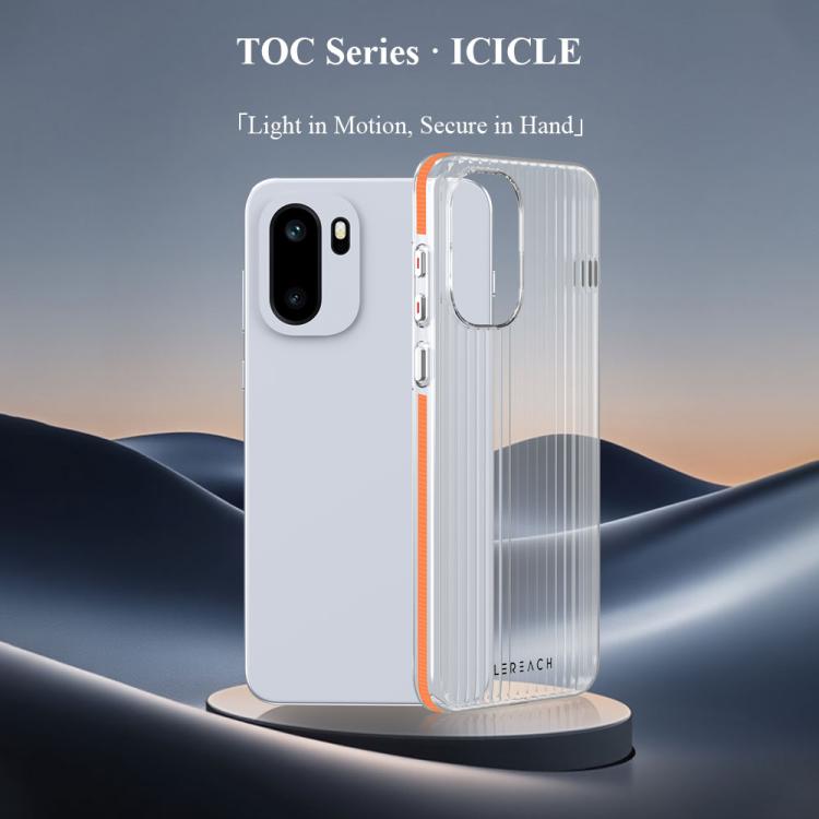 For OnePlus Ace 6/Ace 6T/15R LeReach TOC Icicle Series Ice Mist Double-Sided Non-Slip Phone Case