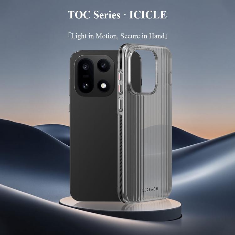 For OnePlus 15 LeReach TOC Icicle Series Ice Mist Double-Sided Non-Slip Phone Case