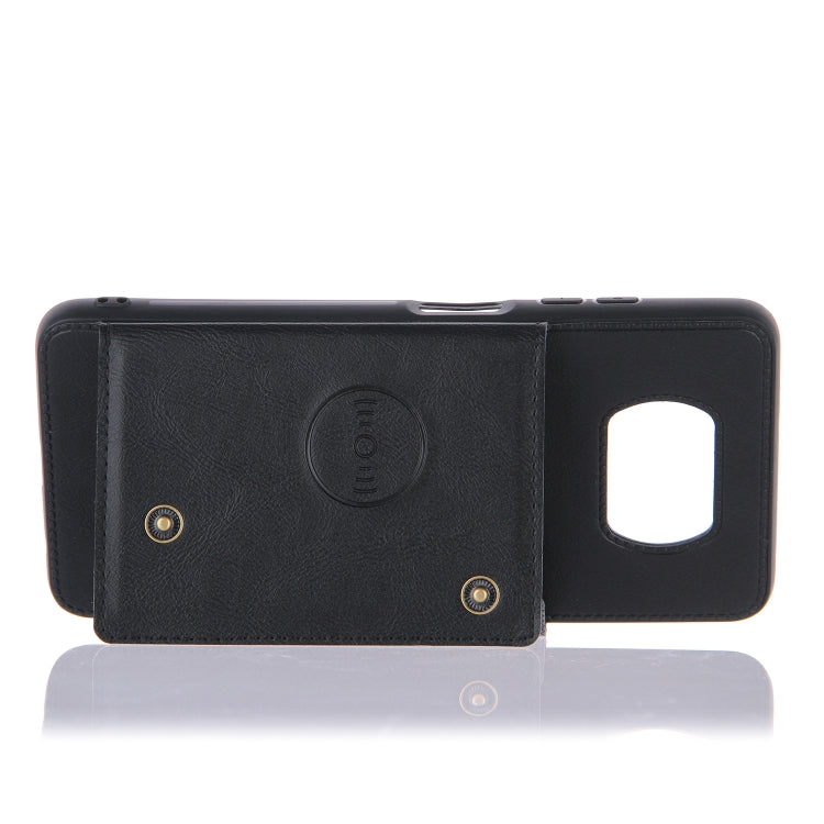For Xiaomi Poco X3 Double Buckle PU + TPU Shockproof Magnetic Protective Case with Card Slots & Holder