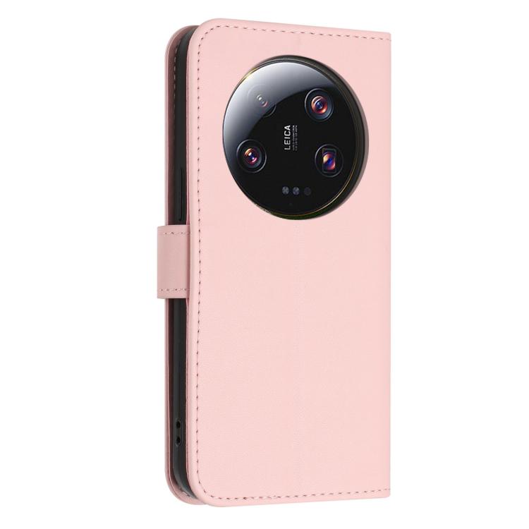 For Xiaomi 13 Ultra Glitter Butterfly Zipper Vegan Leather Phone Case with Wrist Strap
