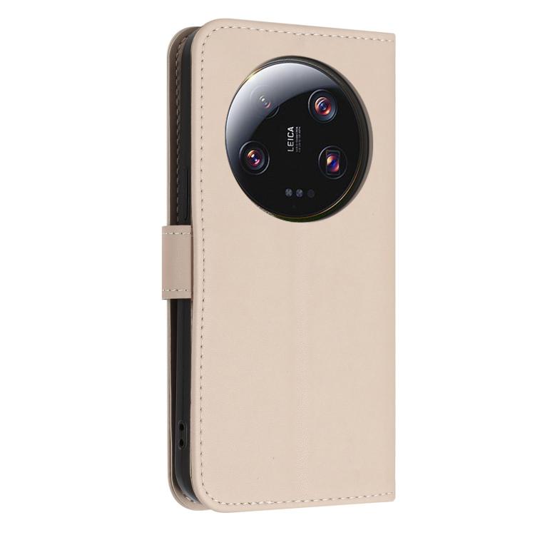 For Xiaomi 13 Ultra Glitter Butterfly Zipper Vegan Leather Phone Case with Wrist Strap