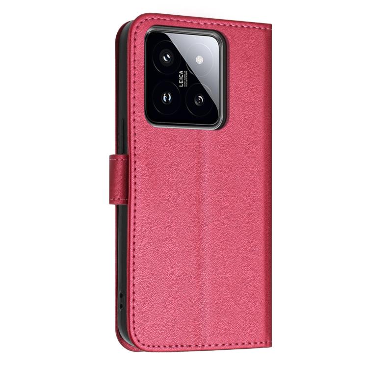For Xiaomi 14 Pro 5G Global Glitter Butterfly Zipper Vegan Leather Phone Case with Wrist Strap