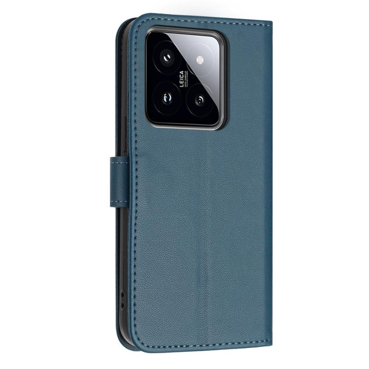 For Xiaomi 14 Pro 5G Global Glitter Butterfly Zipper Vegan Leather Phone Case with Wrist Strap