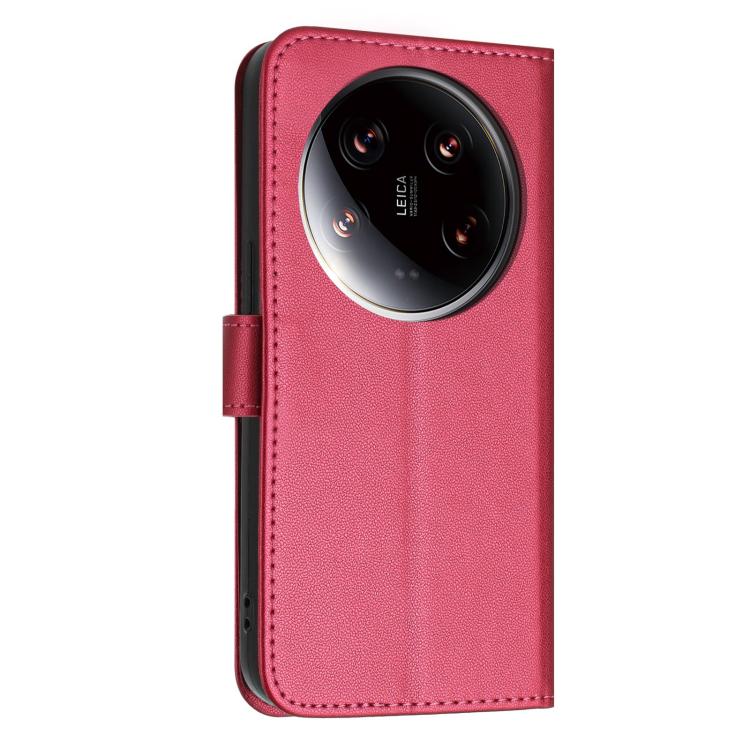 For Xiaomi 14 Ultra 5G Global Glitter Butterfly Zipper Vegan Leather Phone Case with Wrist Strap