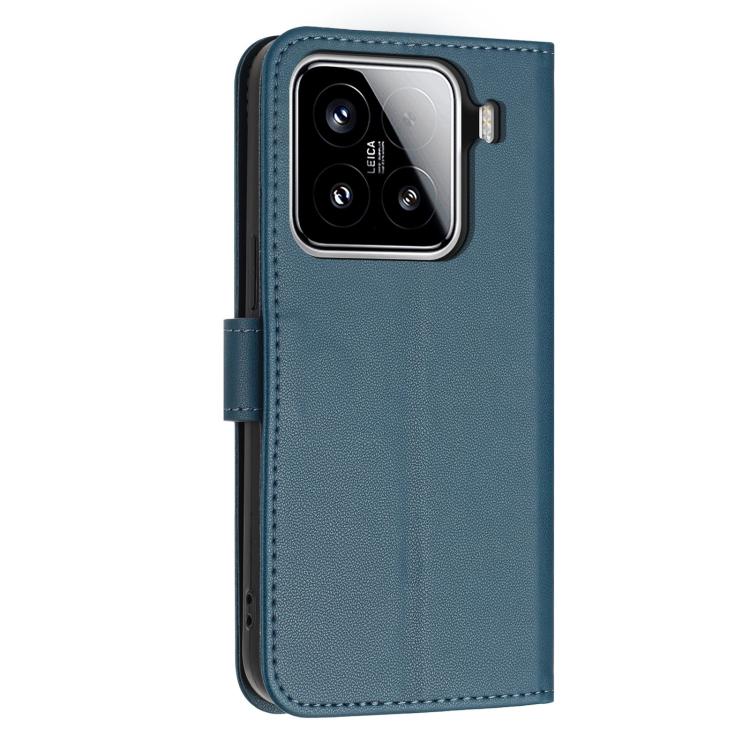 For Xiaomi 15 Glitter Butterfly Zipper Vegan Leather Phone Case with Wrist Strap