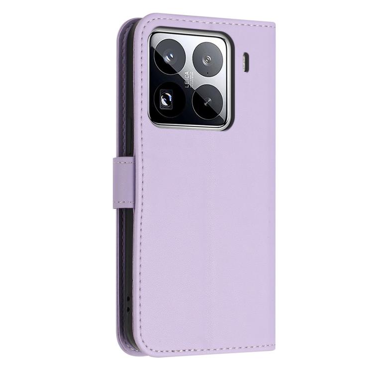 For Xiaomi 15 Pro Glitter Butterfly Zipper Vegan Leather Phone Case with Wrist Strap