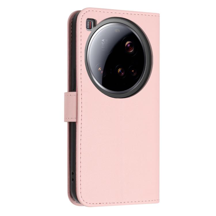 For Xiaomi 15 Ultra Glitter Butterfly Zipper Vegan Leather Phone Case with Wrist Strap