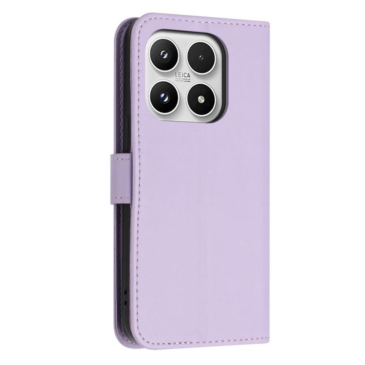 For Xiaomi 17 Glitter Butterfly Zipper Vegan Leather Phone Case with Wrist Strap