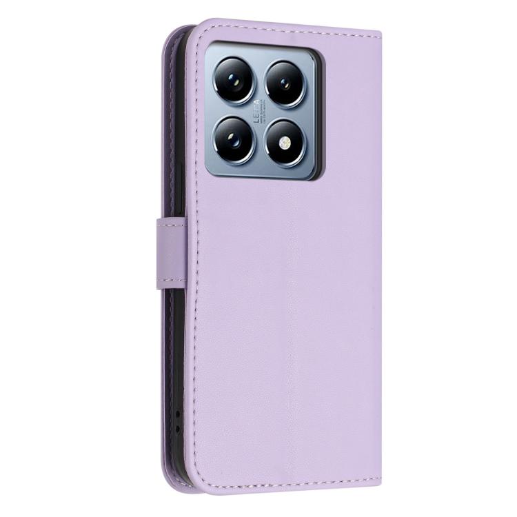 For Xiaomi 14T Pro 5G Global Glitter Butterfly Zipper Vegan Leather Phone Case with Wrist Strap