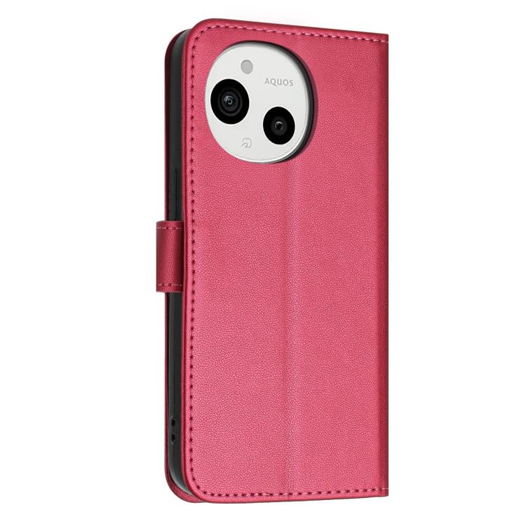 For Sharp Aquos sense9 Glitter Butterfly Zipper Vegan Leather Phone Case with Wrist Strap