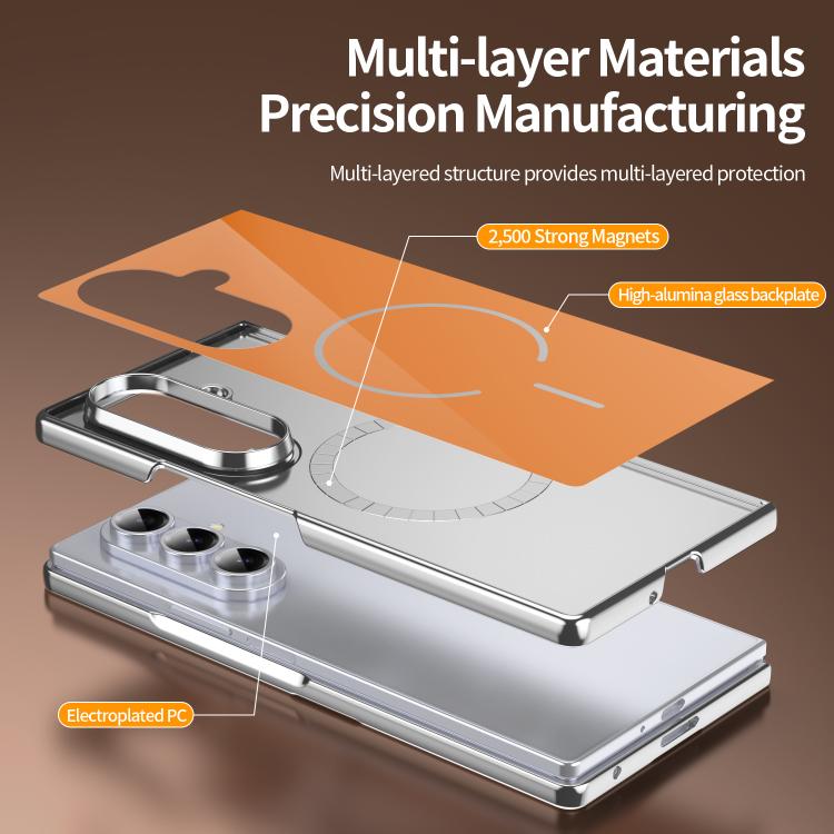 For Galaxy Z Fold3 5G Integrated Glass Scratch Resistant Magnetic Phone Case