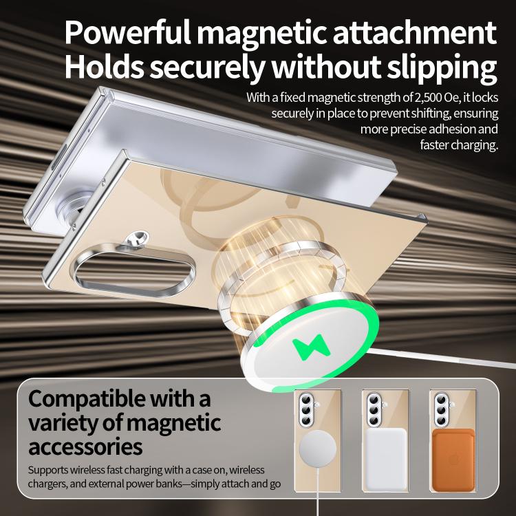 For Galaxy Z Fold3 5G Integrated Glass Scratch Resistant Magnetic Phone Case