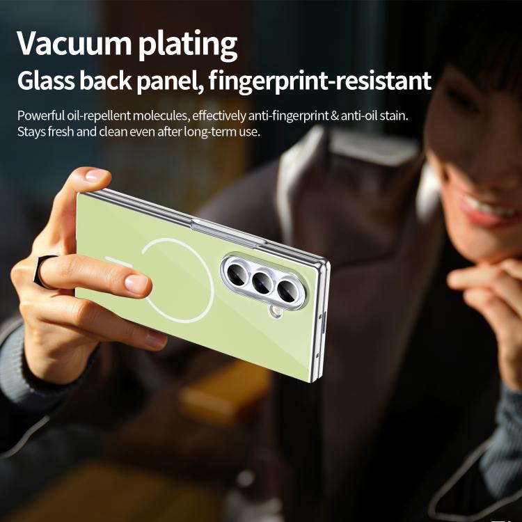 For Galaxy Z Fold4 Integrated Glass Scratch Resistant Magnetic Phone Case
