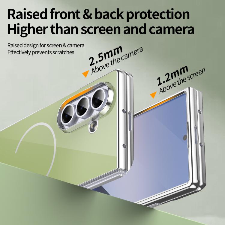 For Galaxy Z Fold4 Integrated Glass Scratch Resistant Magnetic Phone Case