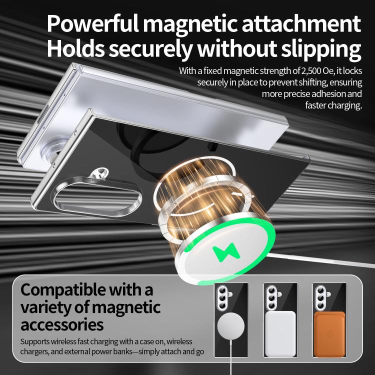 For Galaxy Z Fold4 Integrated Glass Scratch Resistant Magnetic Phone Case