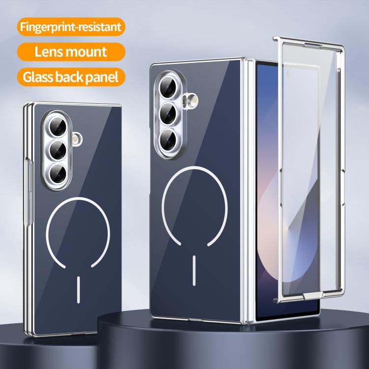For Galaxy Z Fold4 Integrated Glass Scratch Resistant Magnetic Phone Case